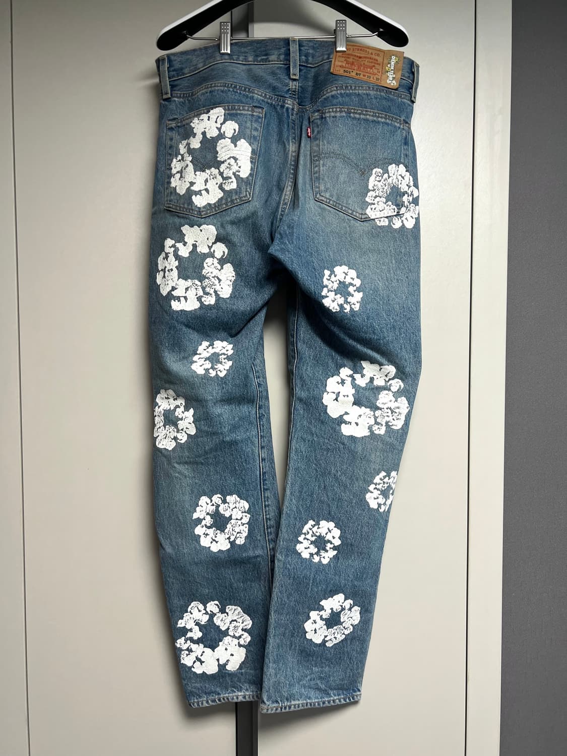 33) 데님티어스 리바이스 501 라이트 워시진 데님 팬츠 상품이미지2