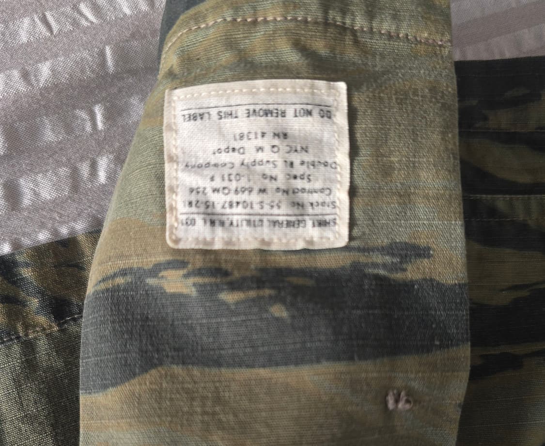  RRL, Tiger Stripe Camo shirts, M사이즈 상품이미지3