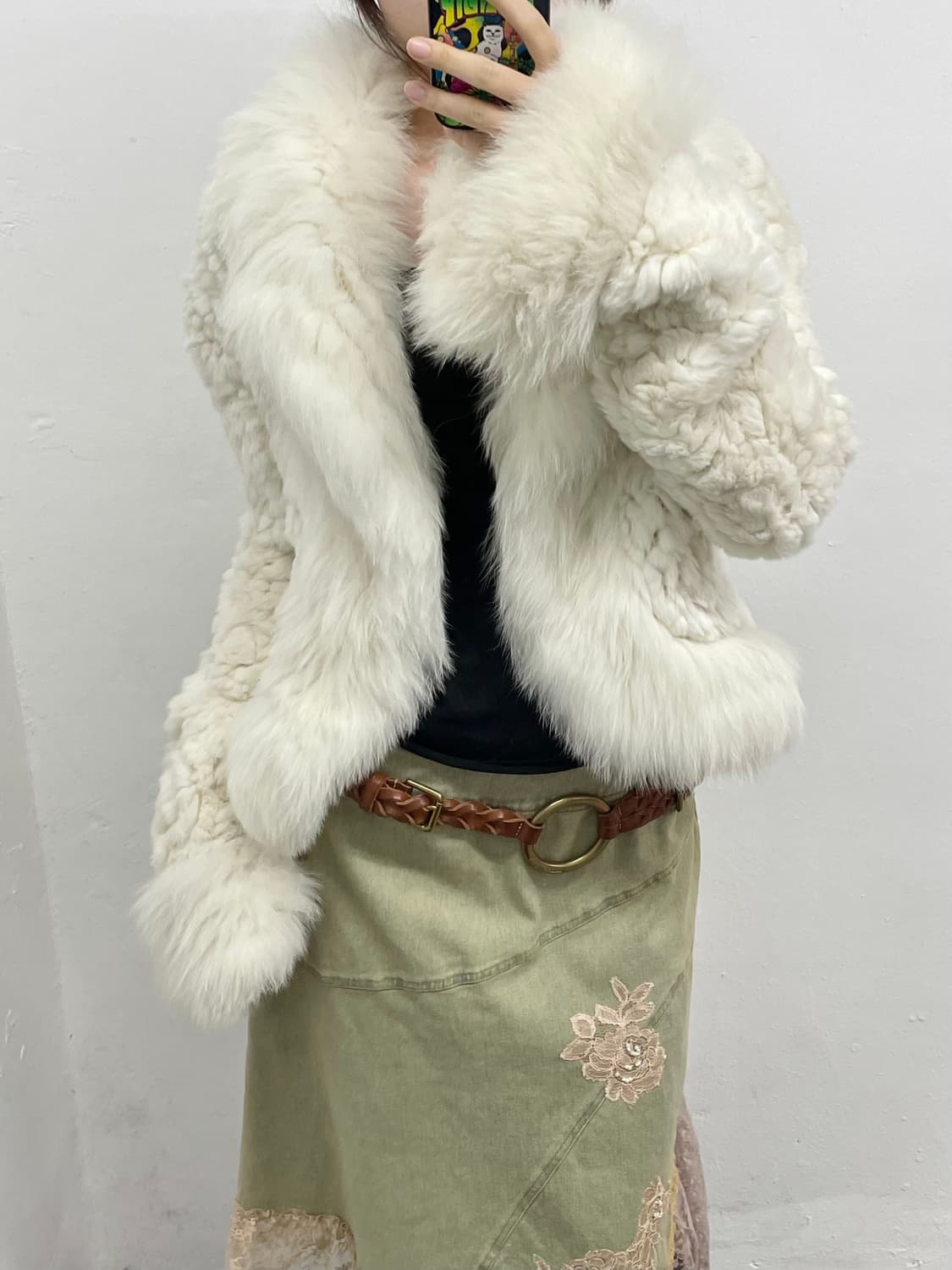 화이트페어리 볼레로 퍼자켓 상품이미지4