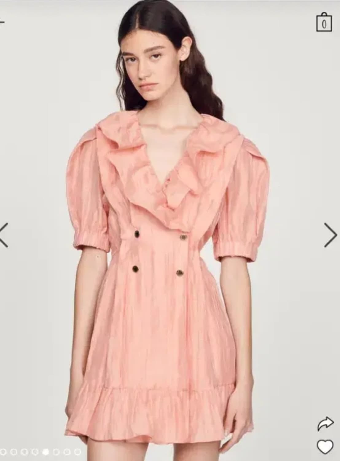 산드로 러플 미니 드레스 36사이즈 상품이미지1