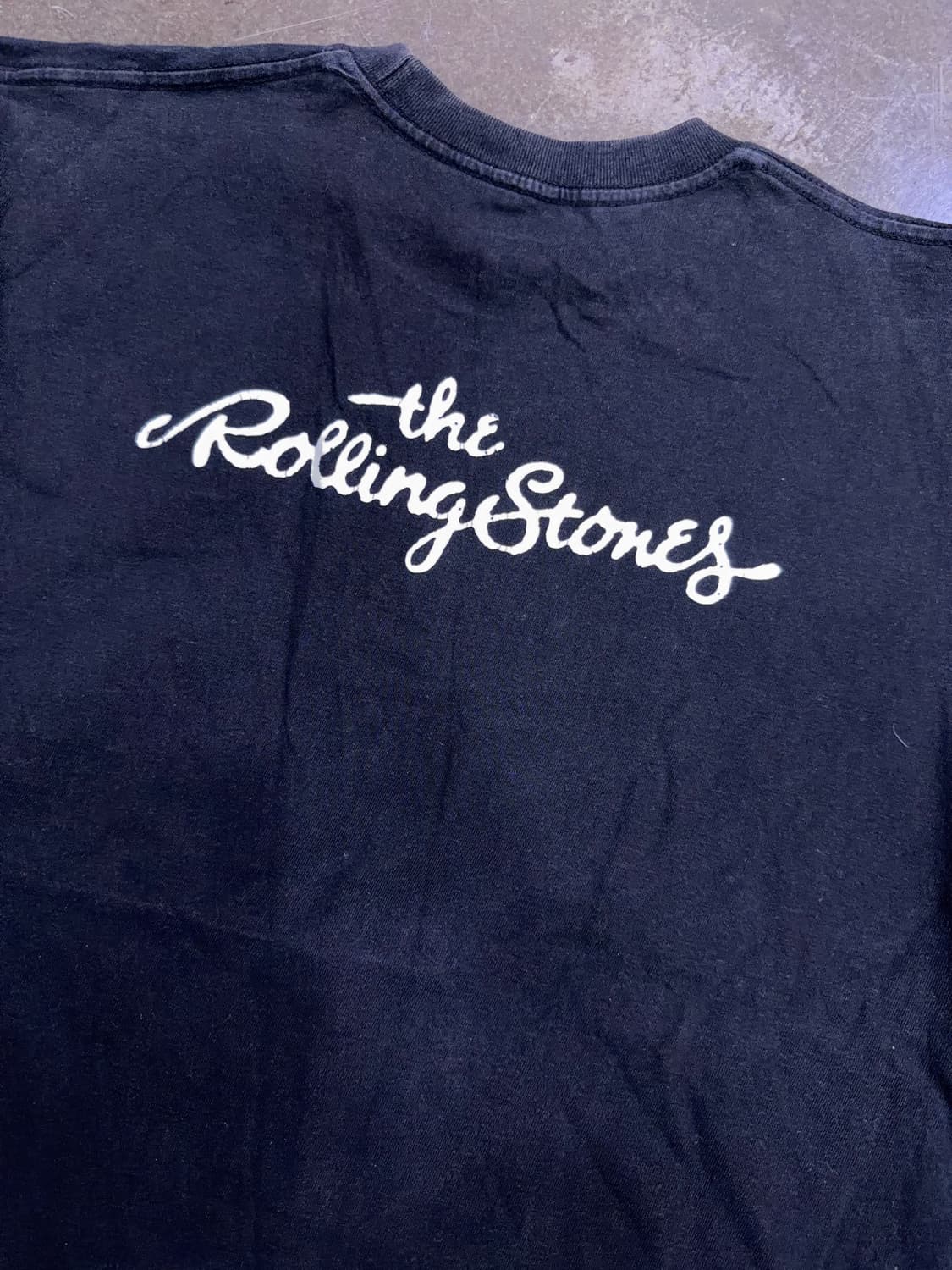 브라바도 롤링스톤즈 로고 패치 루프휠 반팔티 블랙 XL 상품이미지6