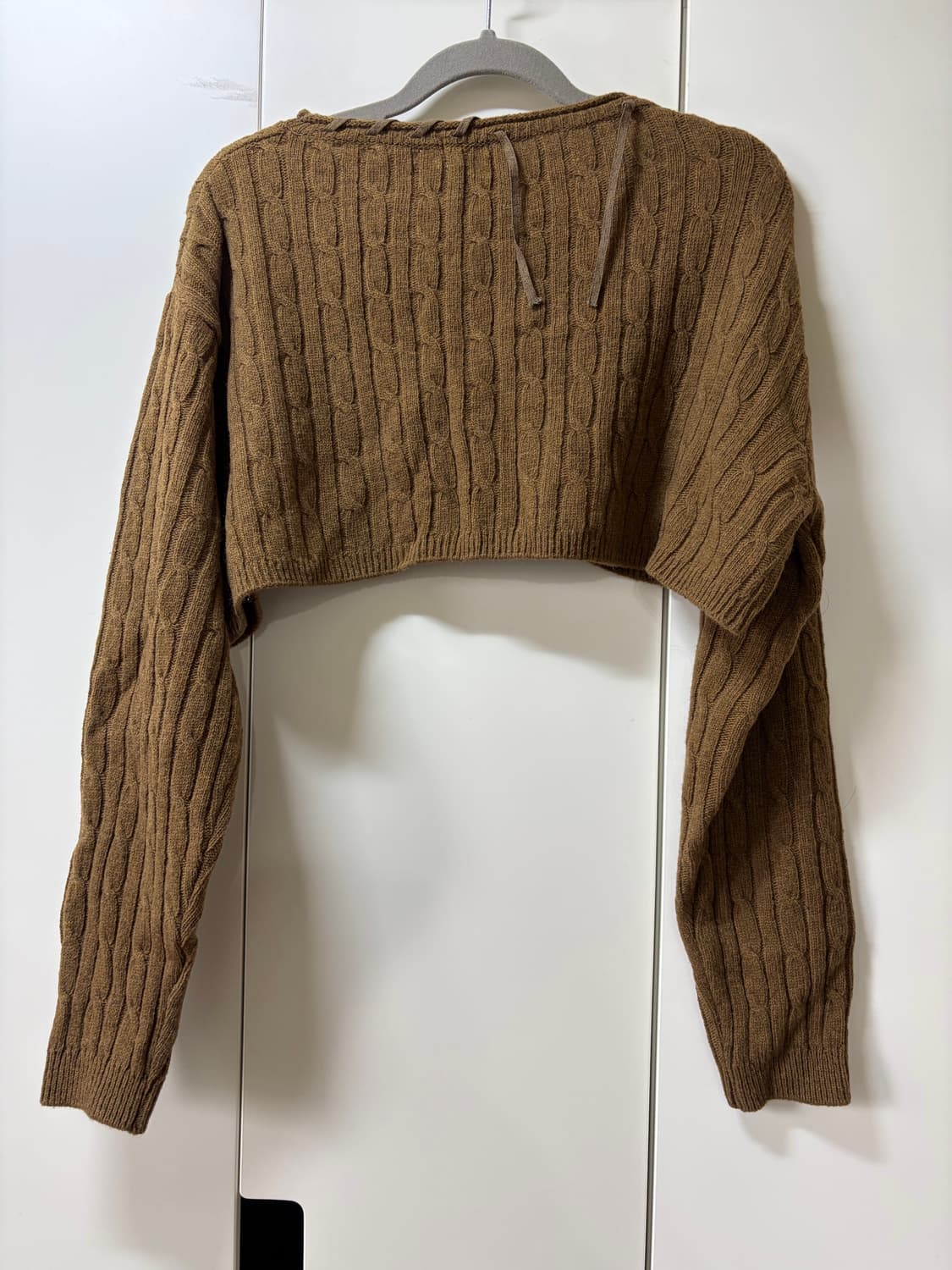 크롭 브라운 니트 (새상품) 상품이미지2