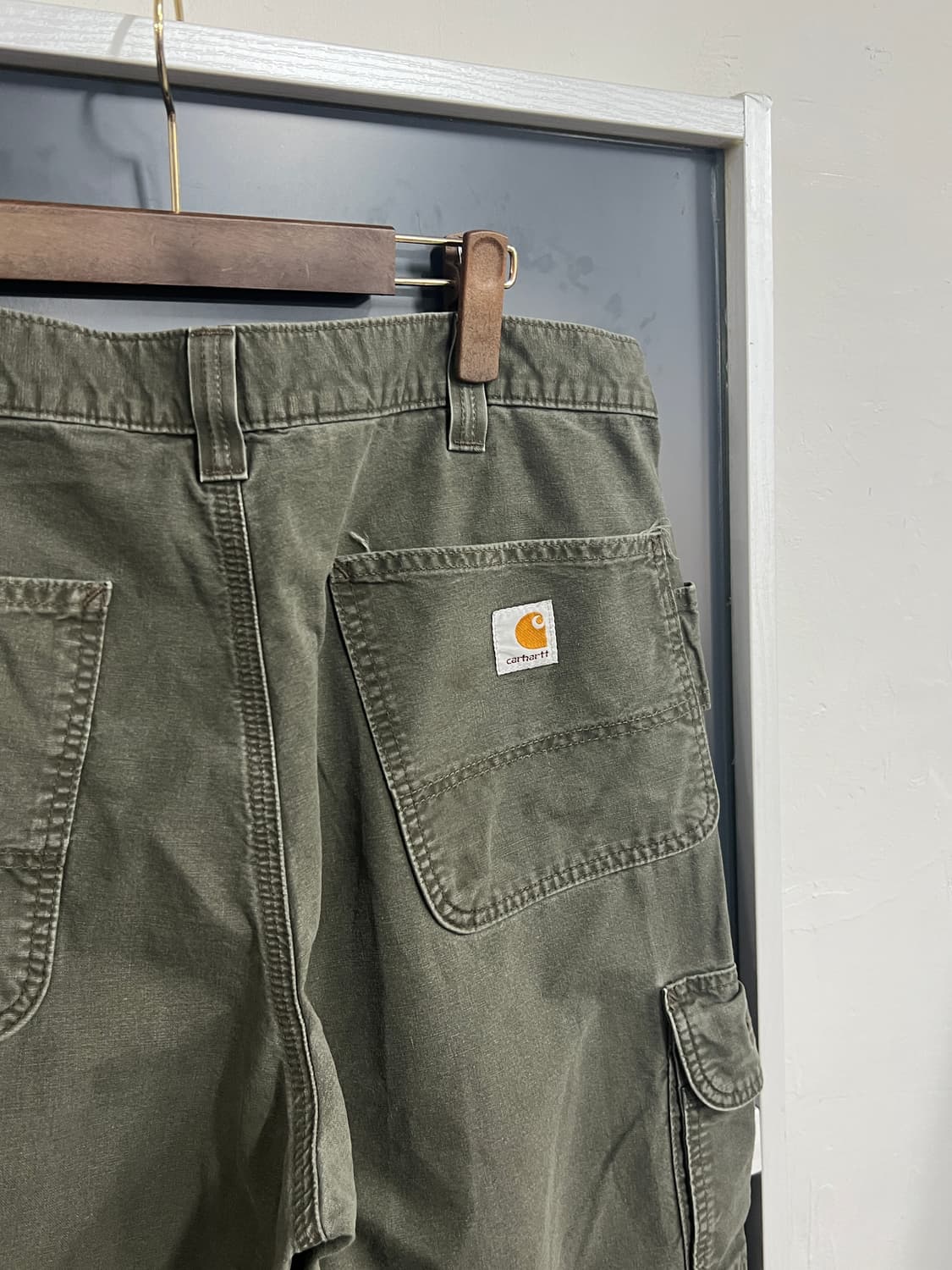 Carhartt 칼하트 던가리 핏 워크웨어 카고 팬츠 상품이미지2