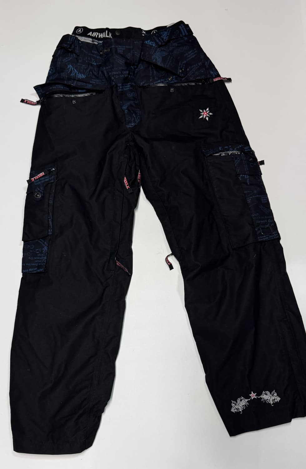 에어워크 빈티지 펑키 로고 나일론 스키바지 M 상품이미지1