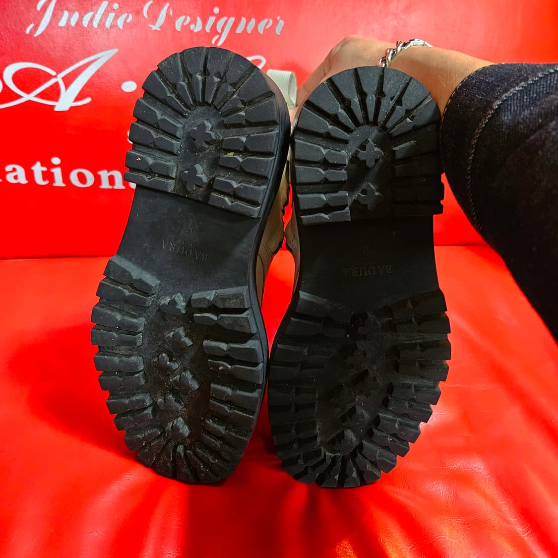 바두라(BADURA) in 핀란드 하이킹 가죽 부츠 37size 상품이미지7