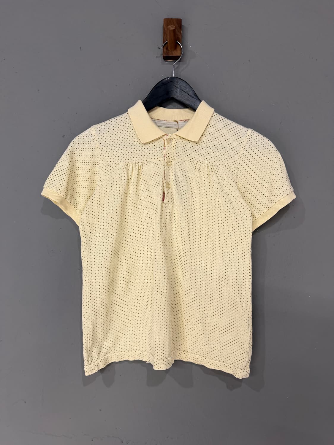 yellow dot pattern collar tee  상품이미지5