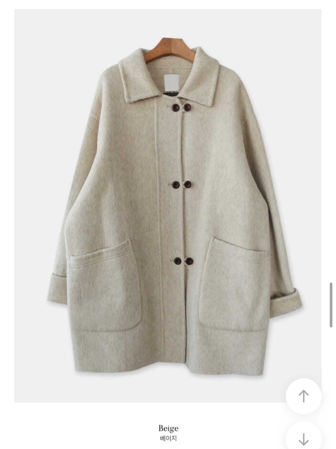 무드인슬로우 베이지 코트 상품이미지1