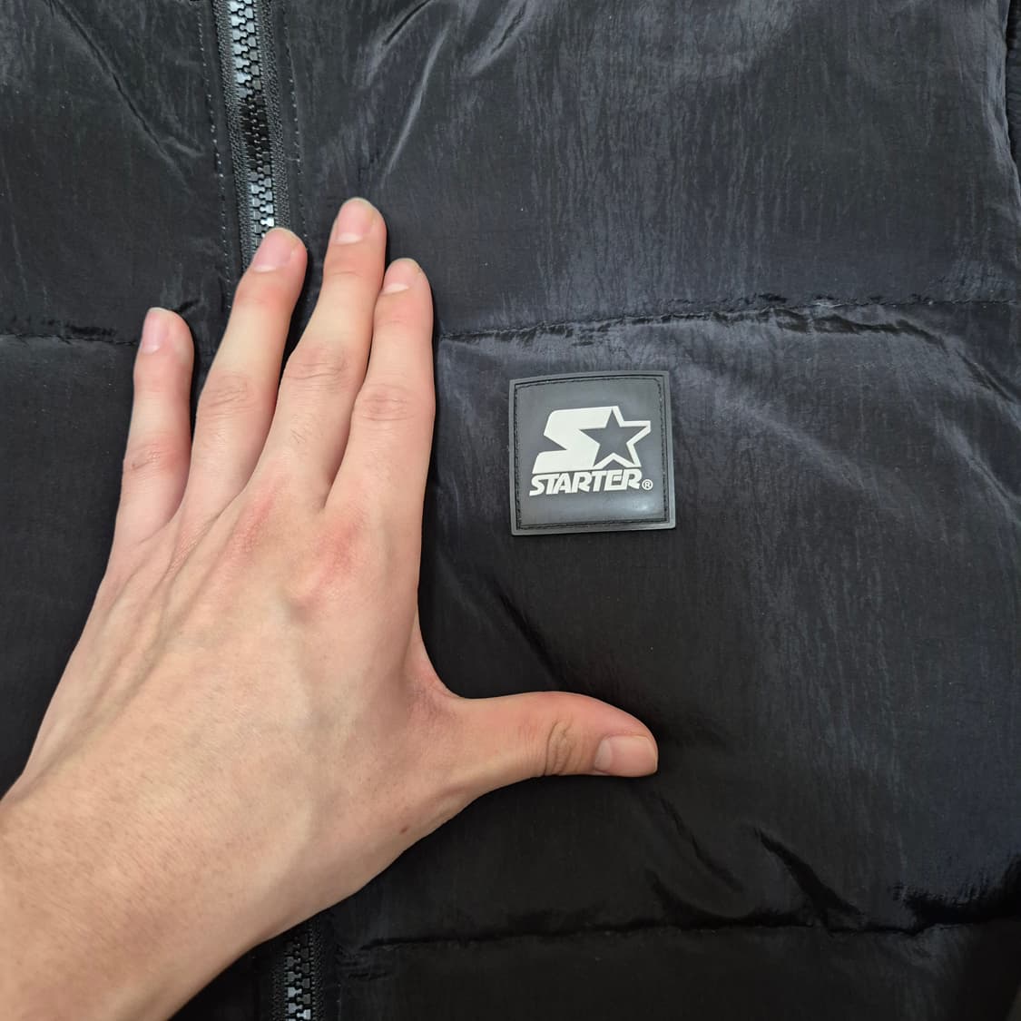 스타터 로고 와펜 덕다운 패딩 상품이미지4