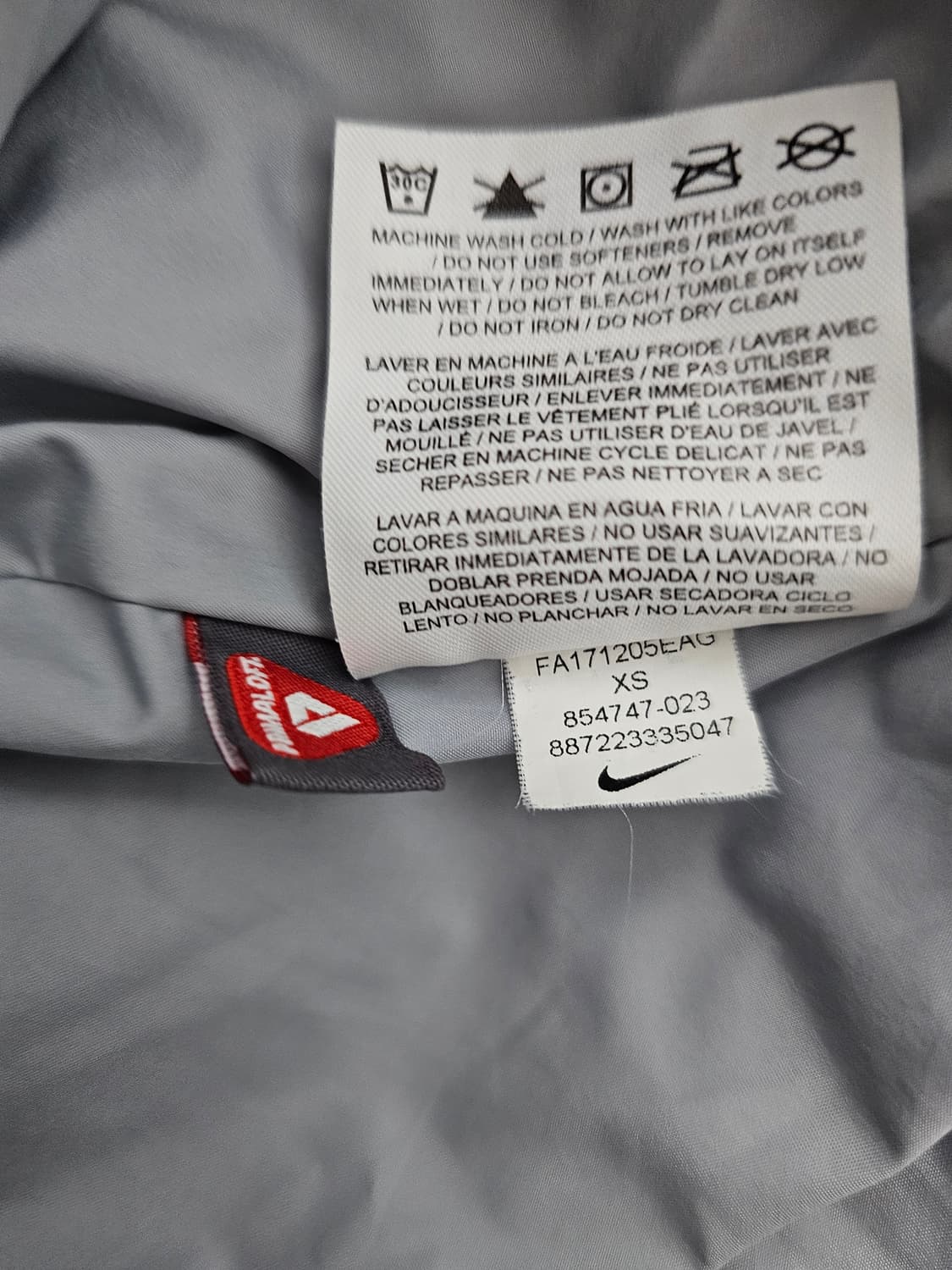 나이키 여성 인슐레이트 프리마로프트 자켓 XS 상품이미지4