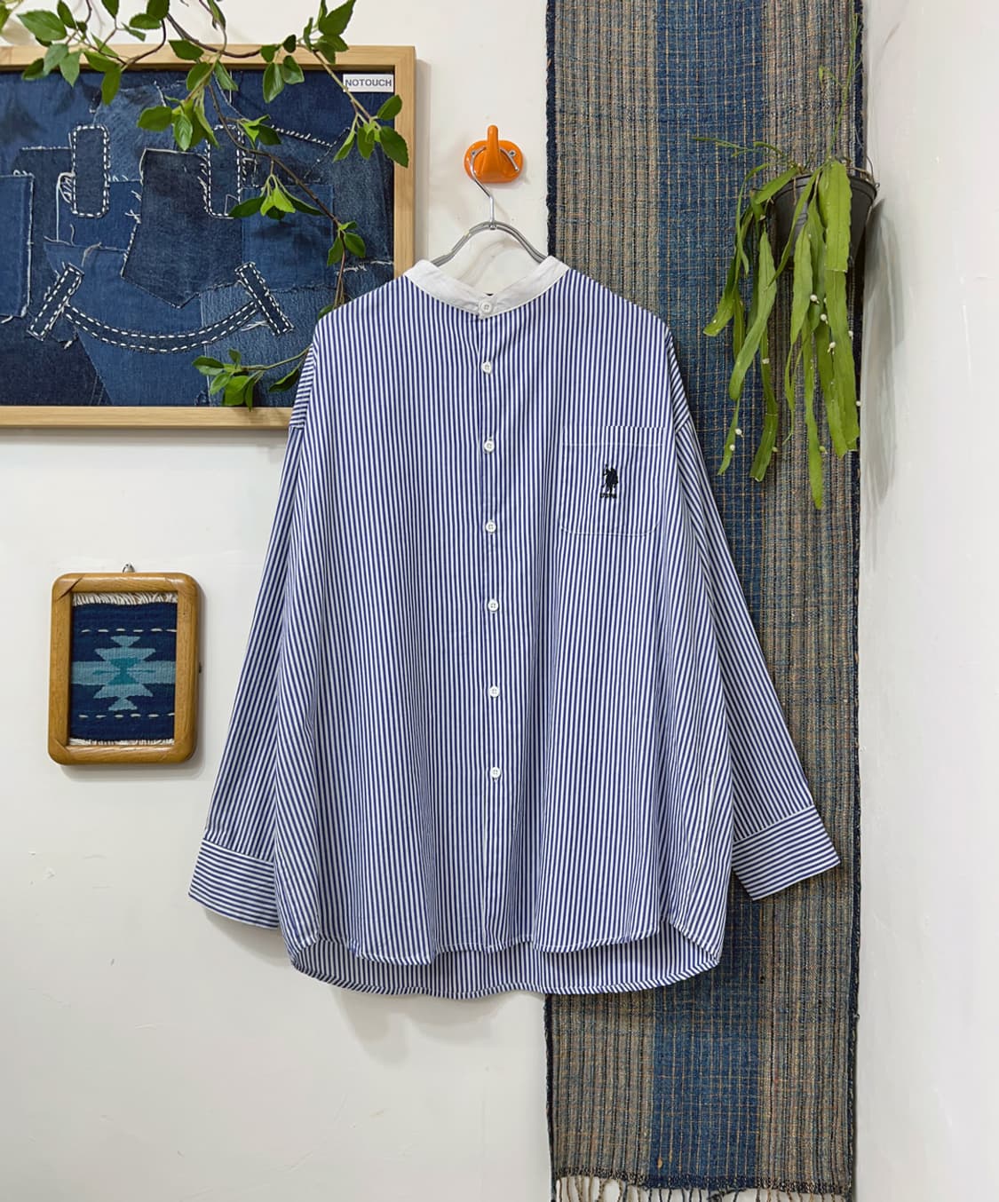 👧🏻U.S.POLO ASSN   Stripe China Shirt 상품이미지1