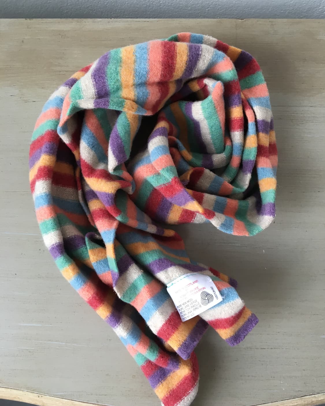  stripe pattern muffler 상품이미지1