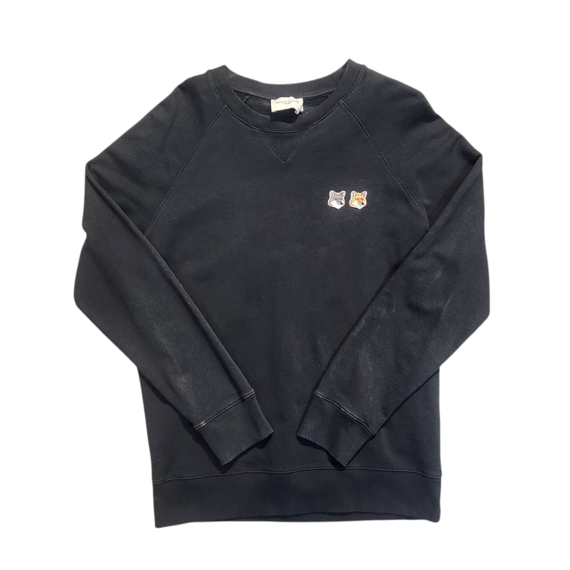 메종키츠네 폭스헤드 블랙 맨투맨 (L) 상품이미지1