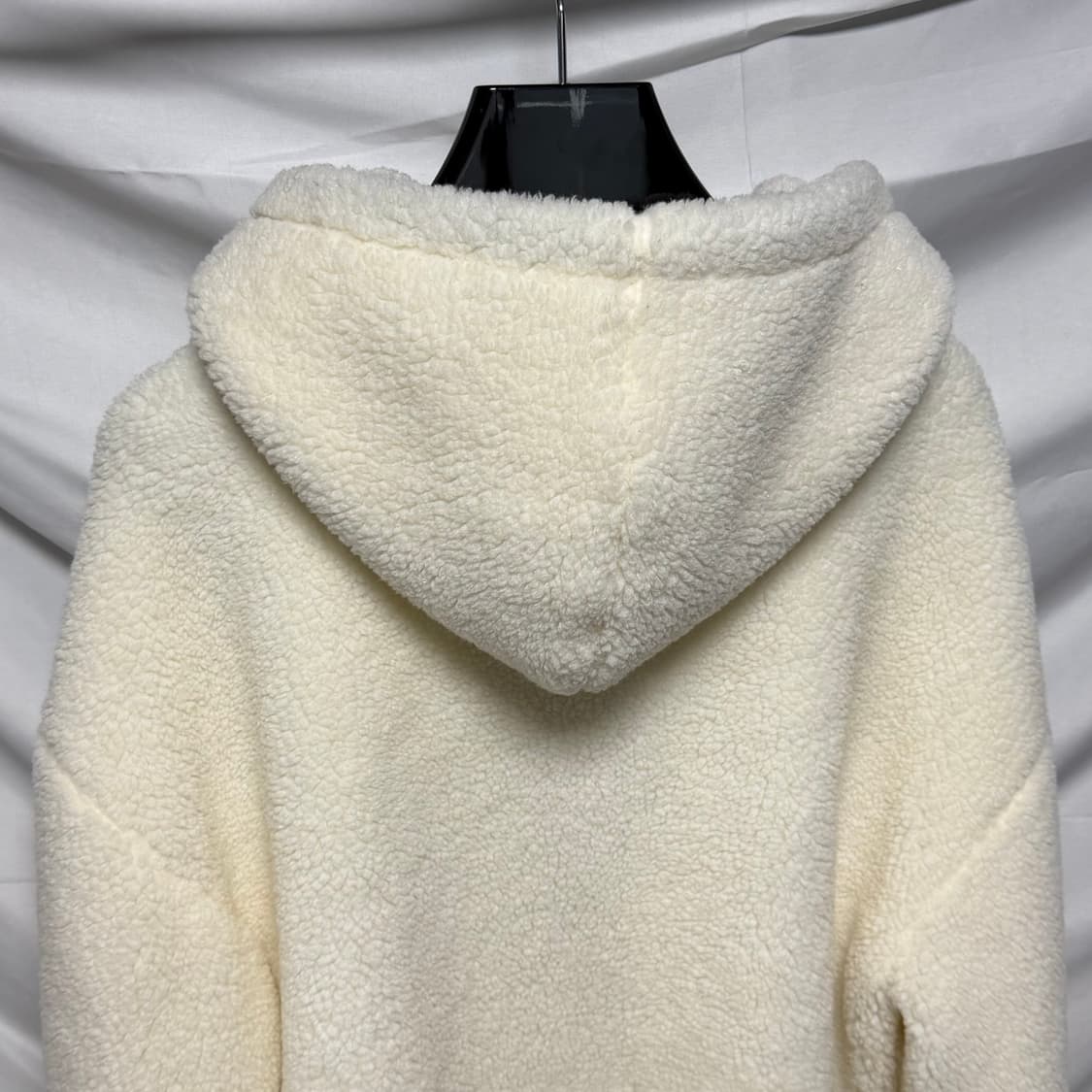 [새상품/M] 셀린느 오슬롯 플리스 후드 후리스 자켓 화이트 상품이미지5