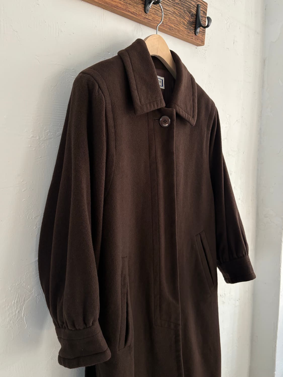 Yves Saint Laurent 입생로랑 90s 브라운 울 롱코트 상품이미지9