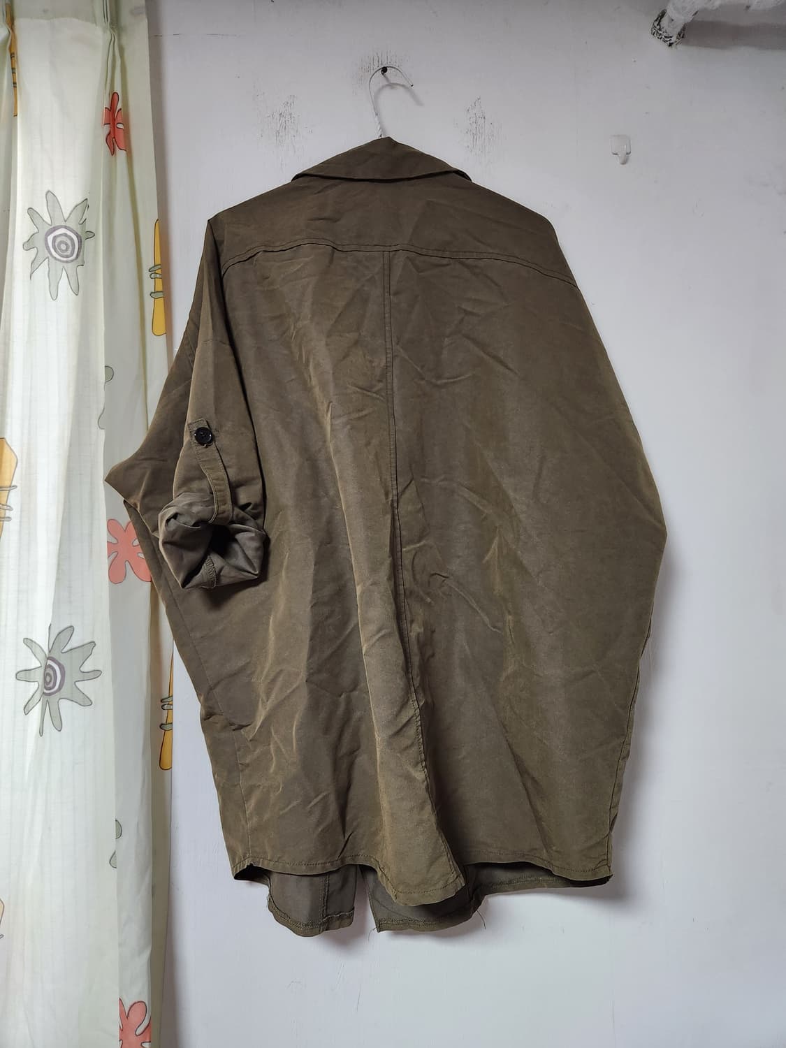 카키색 칠부 소매 롤업 트렌치 코트 F 상품이미지2