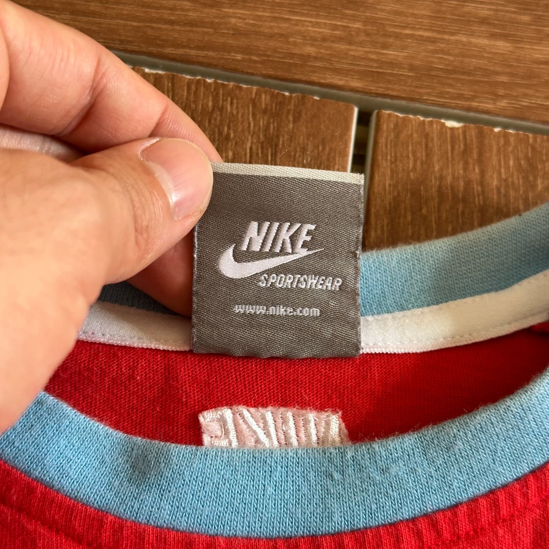 00’s Nike retro striped cotton 1/2 tee 상품이미지7