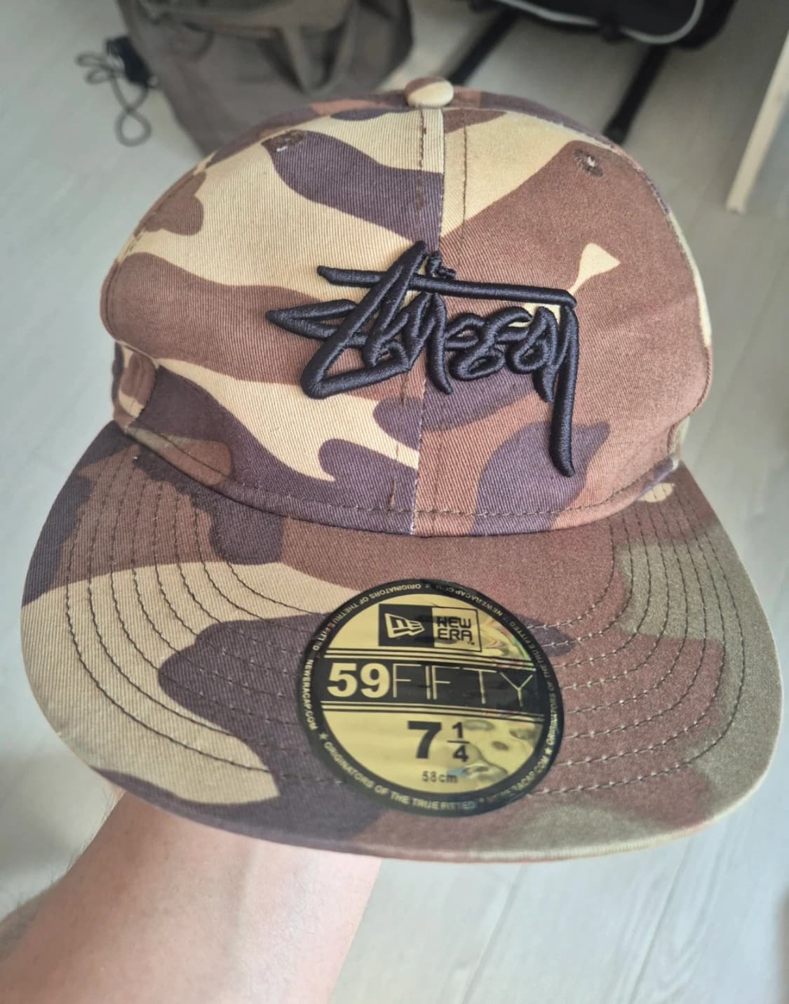 스투시 x 뉴에라 59FIFTY 카모 캡 상품이미지1