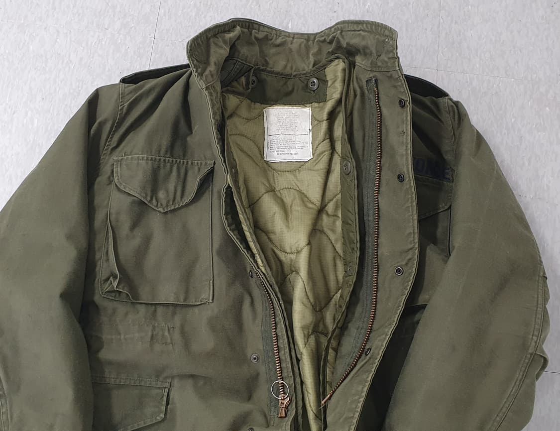 미군 오리지널 m65 필드자켓 미디움숏 '80년도 A+급 내피포함 상품이미지10