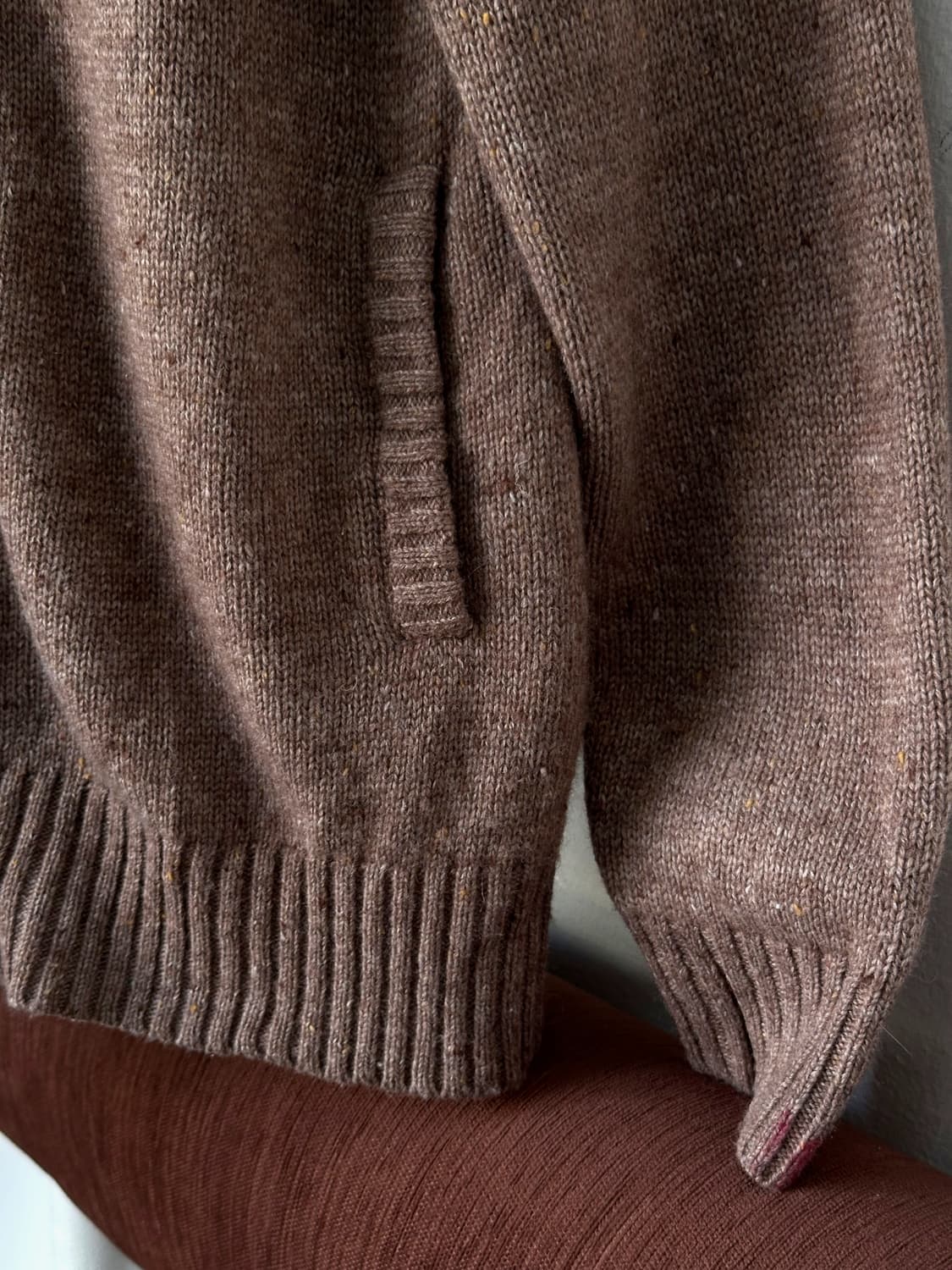 Wool blend zip design knit jacket 상품이미지2