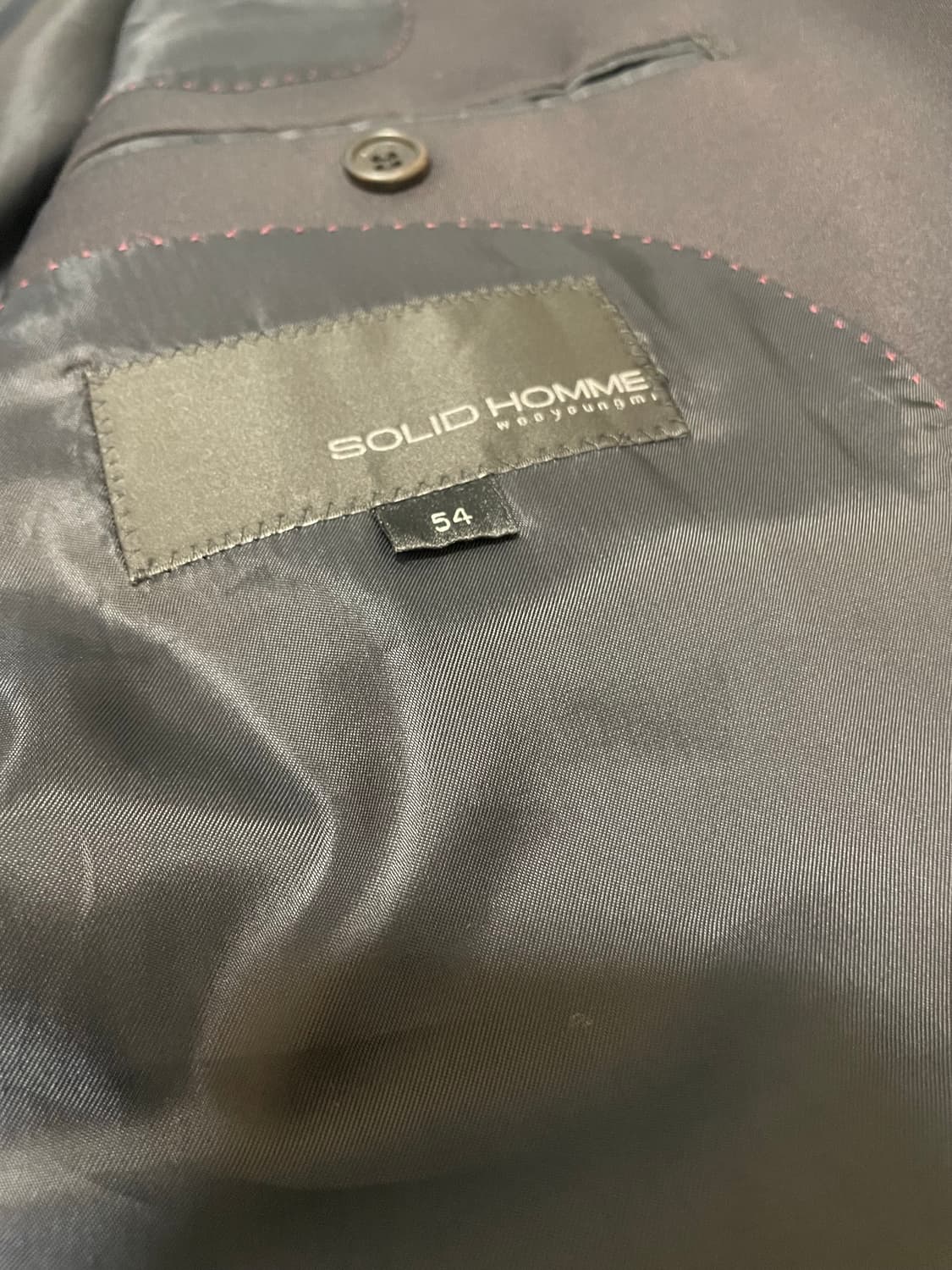 솔리드옴므 블랙 블레이저 54사이즈 상품이미지2