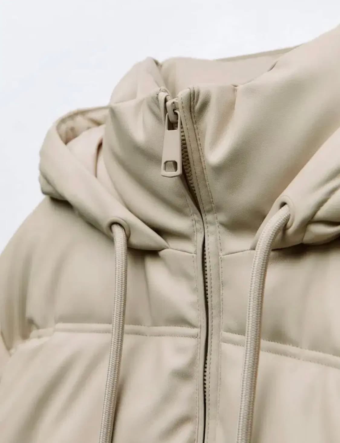 자라 페이크 레더 패딩 3046/202 상품이미지8