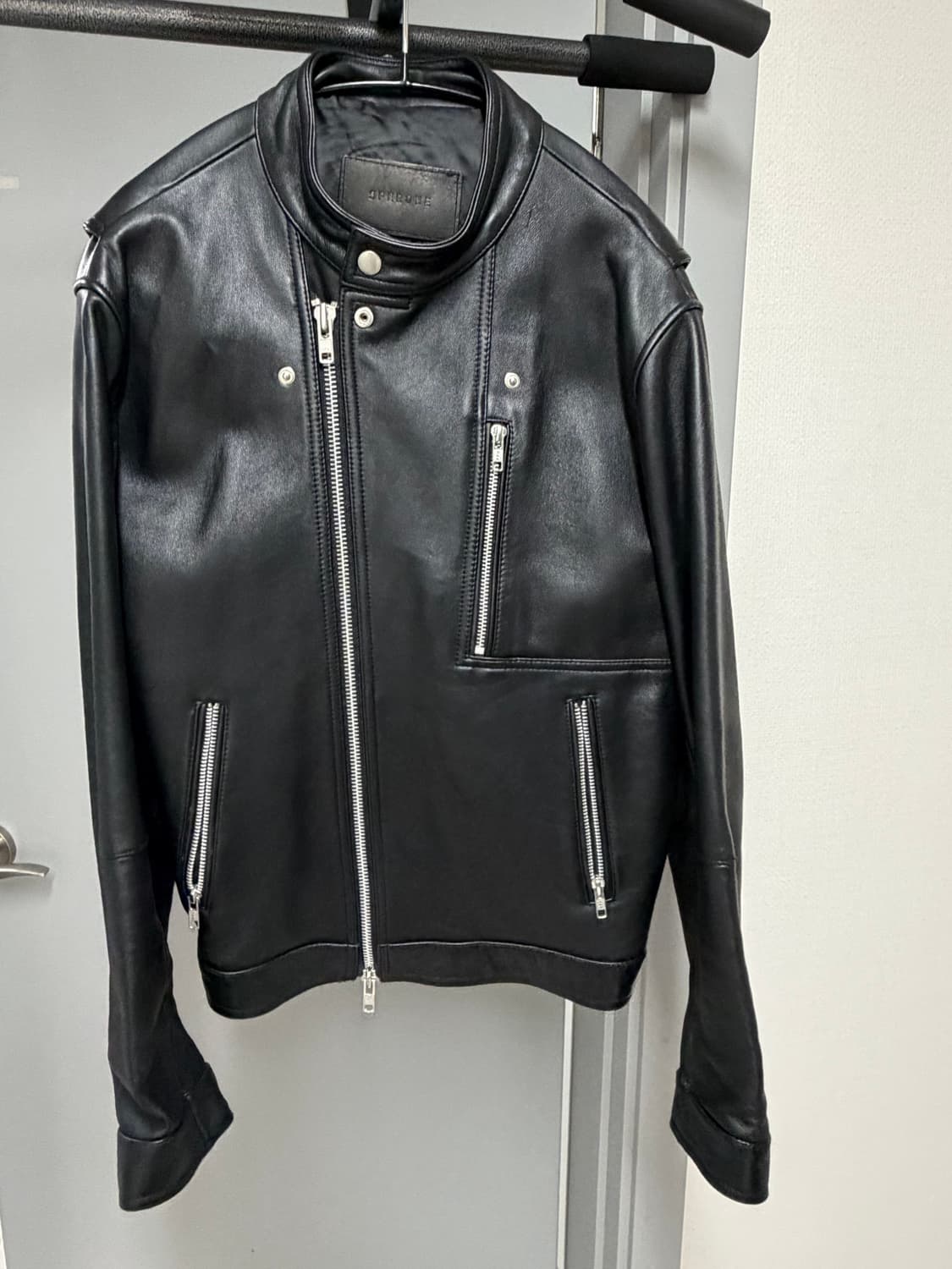 스페로네 램스킨 스퀘어 포켓 비이커 자켓 블랙 M 상품이미지2