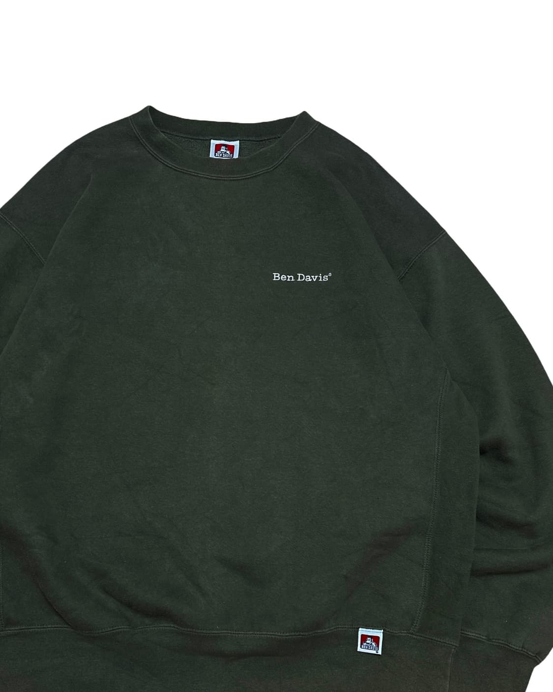 벤 데이비스 로고 카키 맨투맨 상품이미지2