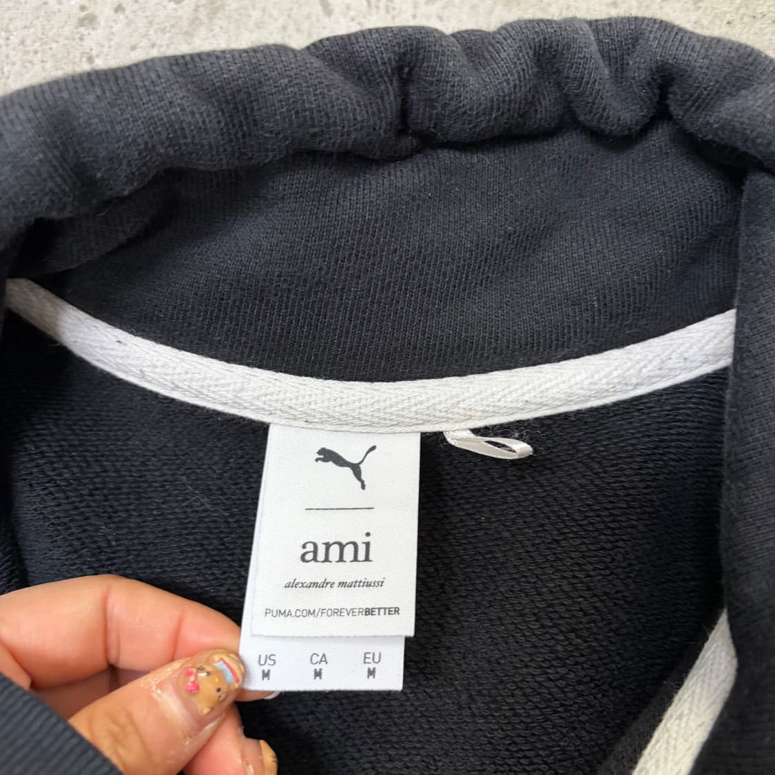 아미&퓨마 반집업 맨투맨[2182] 상품이미지6