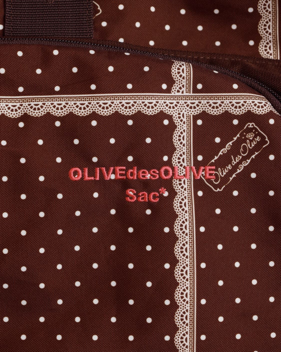 [Olive des Olive] 레이스 도트패턴 보스턴백  상품이미지3