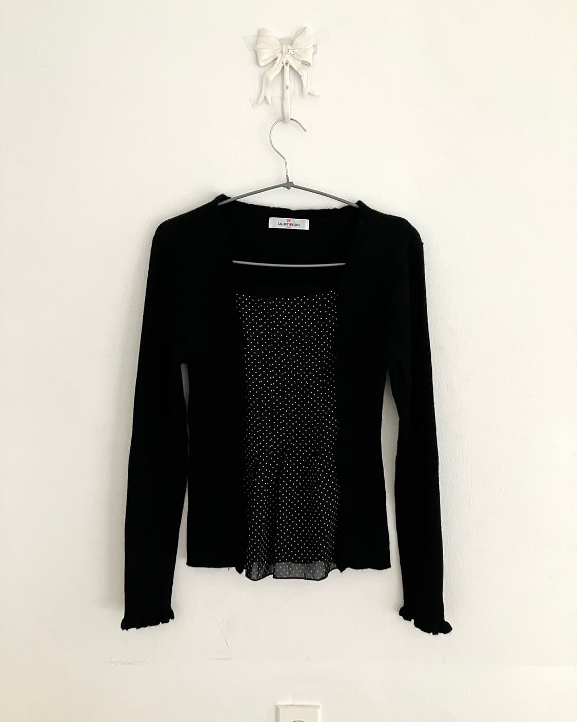 도트 니트 탑 상품이미지1