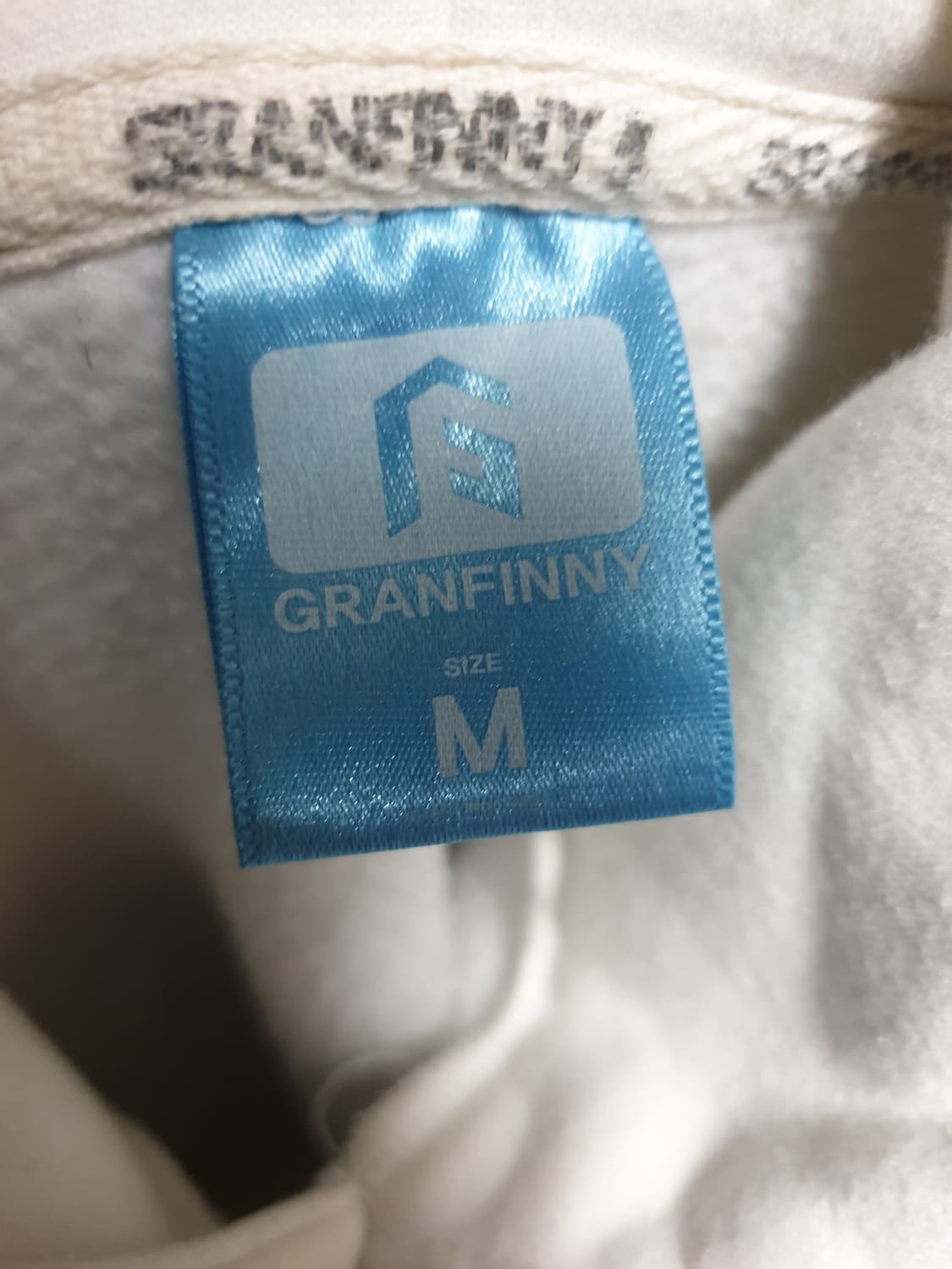 그랜피니 스퀘어 크루넥 기모 후드티 (M) 상품이미지3