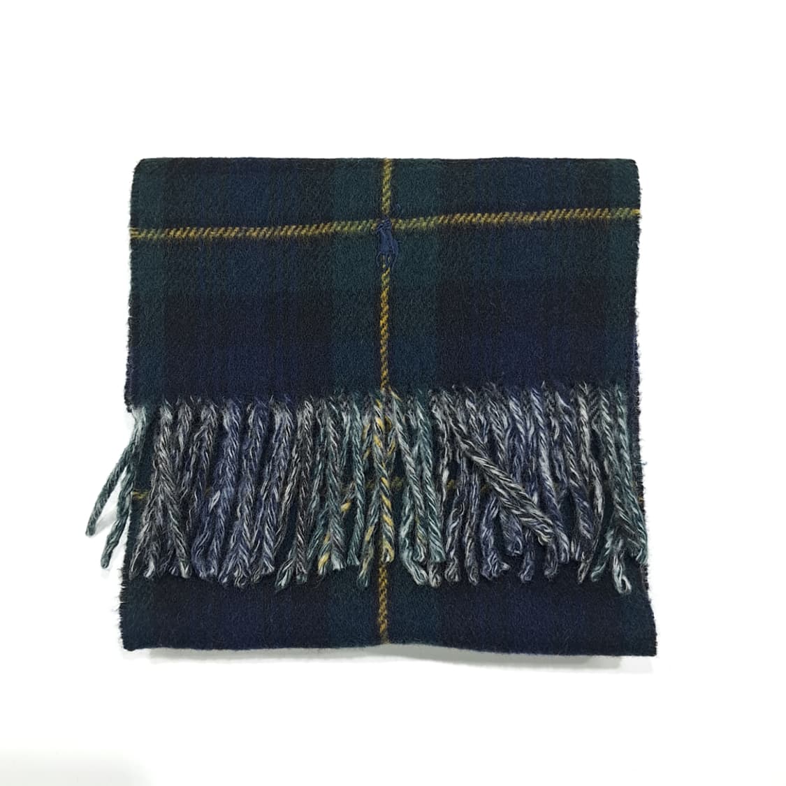 MX383 폴로 이태리판 양면 타탄체크 그린 머플러 목도리 상품이미지7