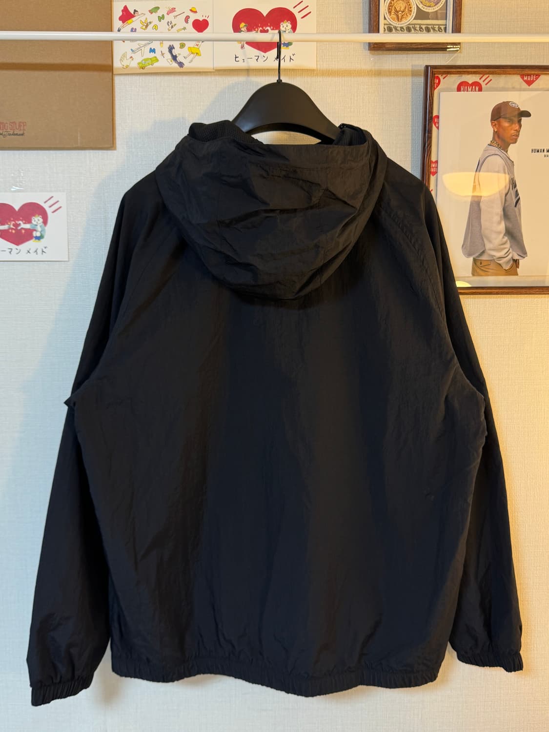 (XL)나이키 스우시 우븐 아노락 자켓 블랙 상품이미지2
