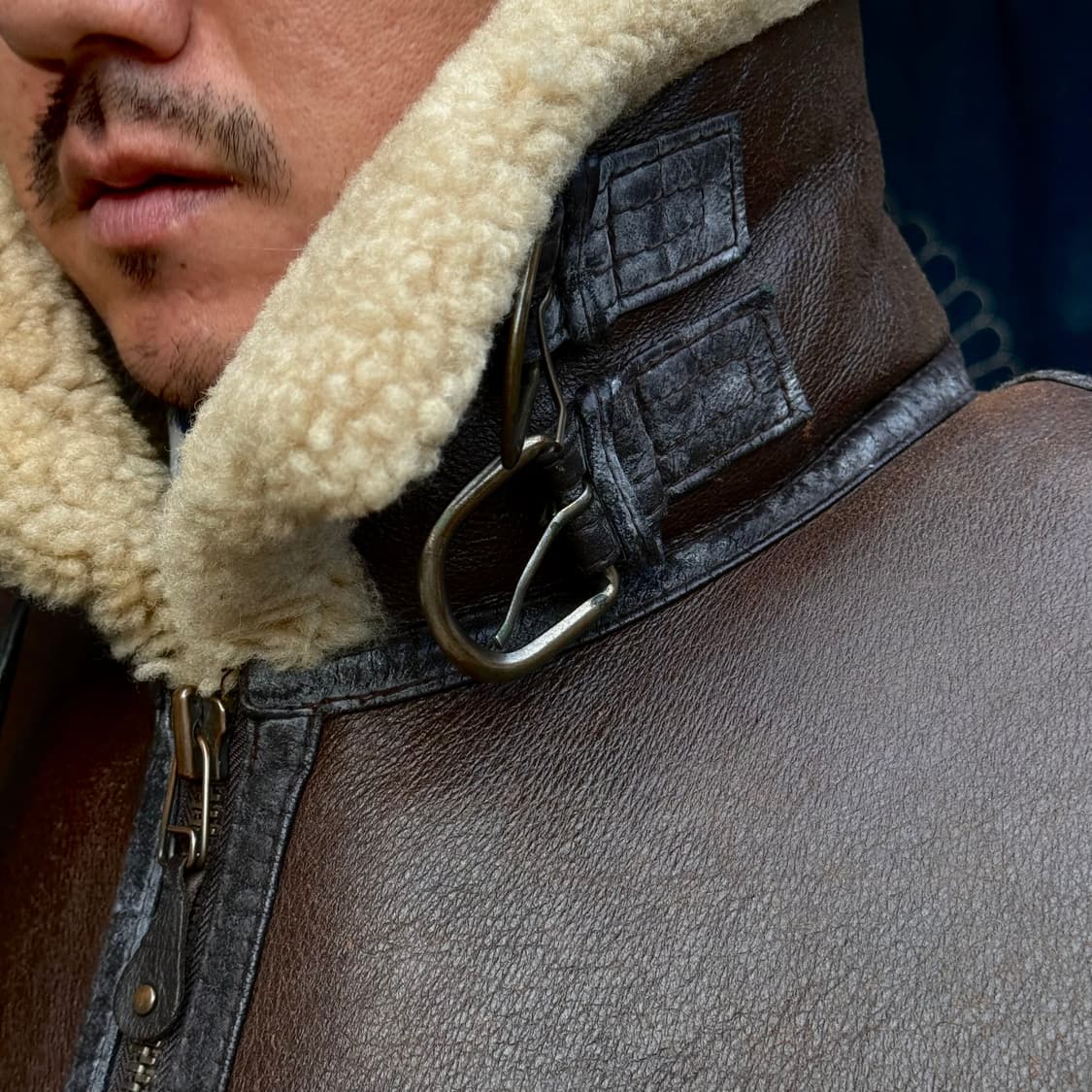 90‘s 재팬 타입 B-3 양가죽 플라이트 자켓 M 상품이미지9