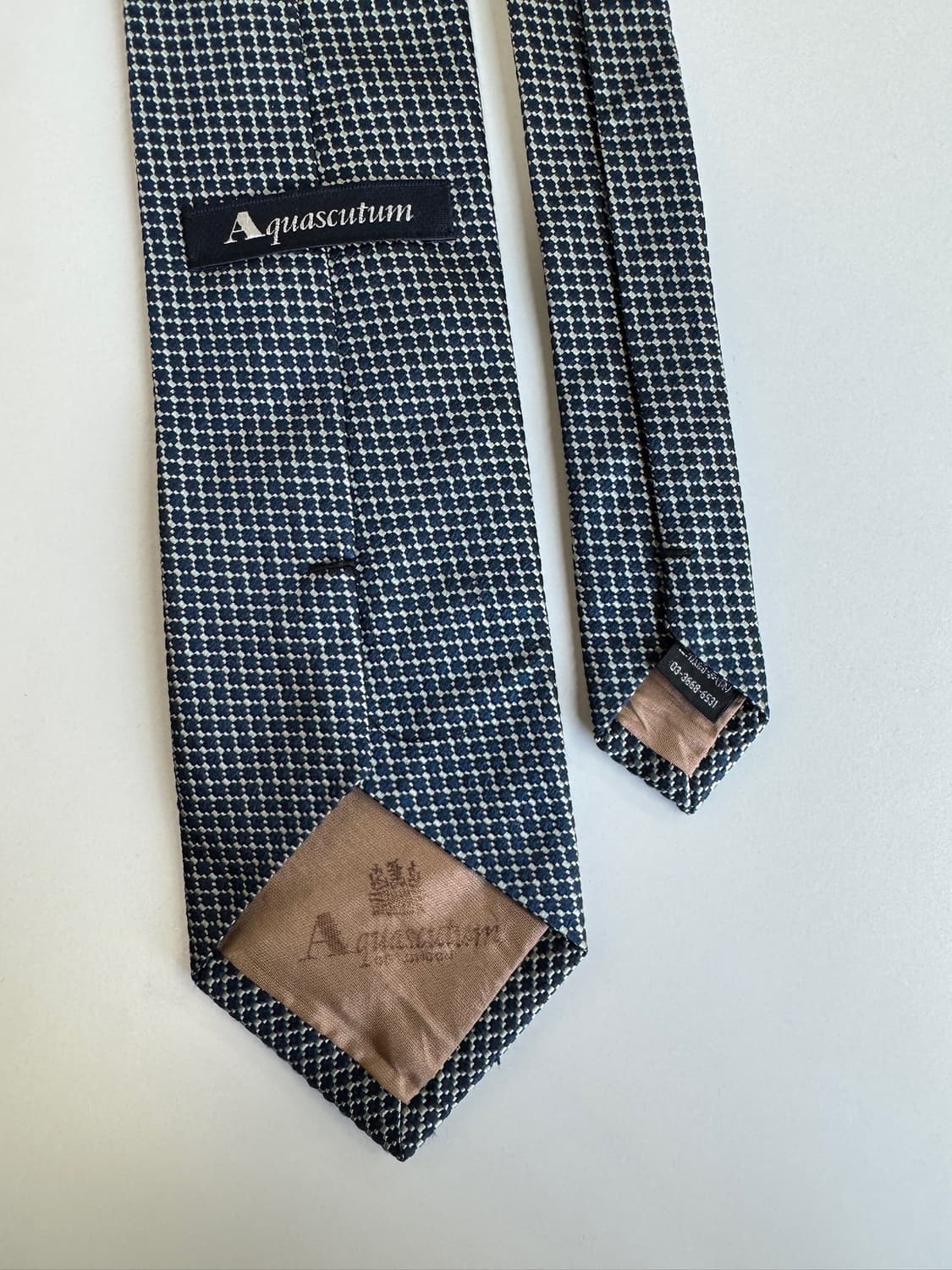 아쿠아스큐텀(Aquascutum) 실크 넥타이 8.7cm 상품이미지5