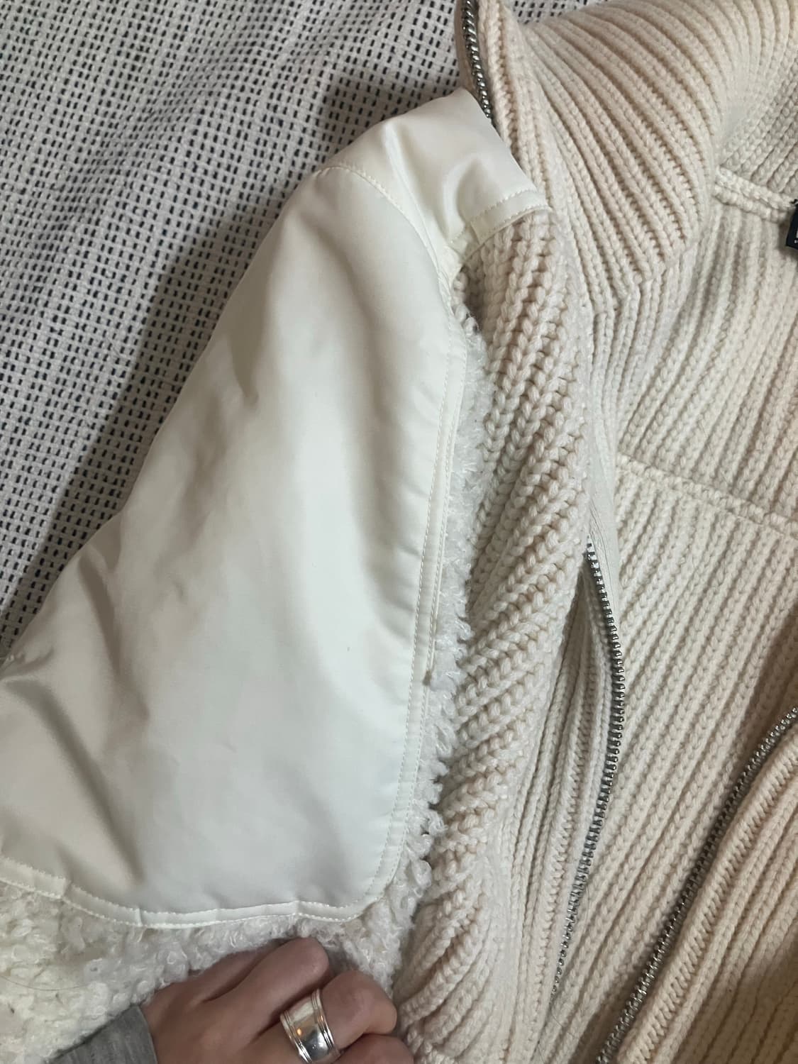 Diesel 디젤 하이넥 니트 집업 상품이미지4