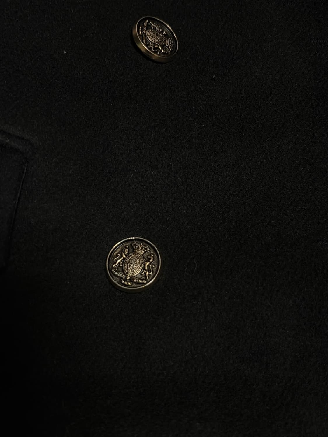 라인 검정 롱 코트 자켓 상품이미지3