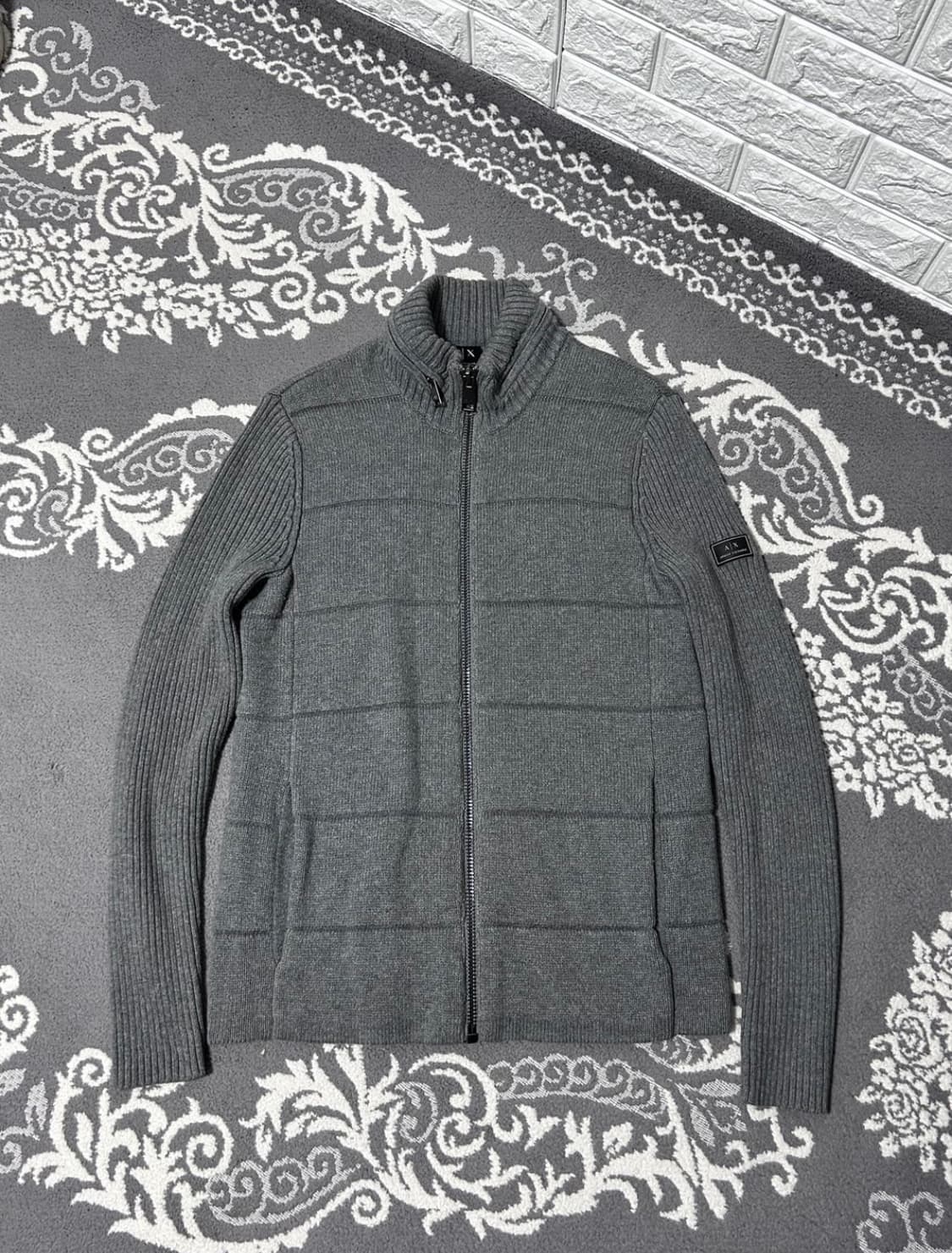 Armani Exchange Hooded Knit Zip-Up 상품이미지1