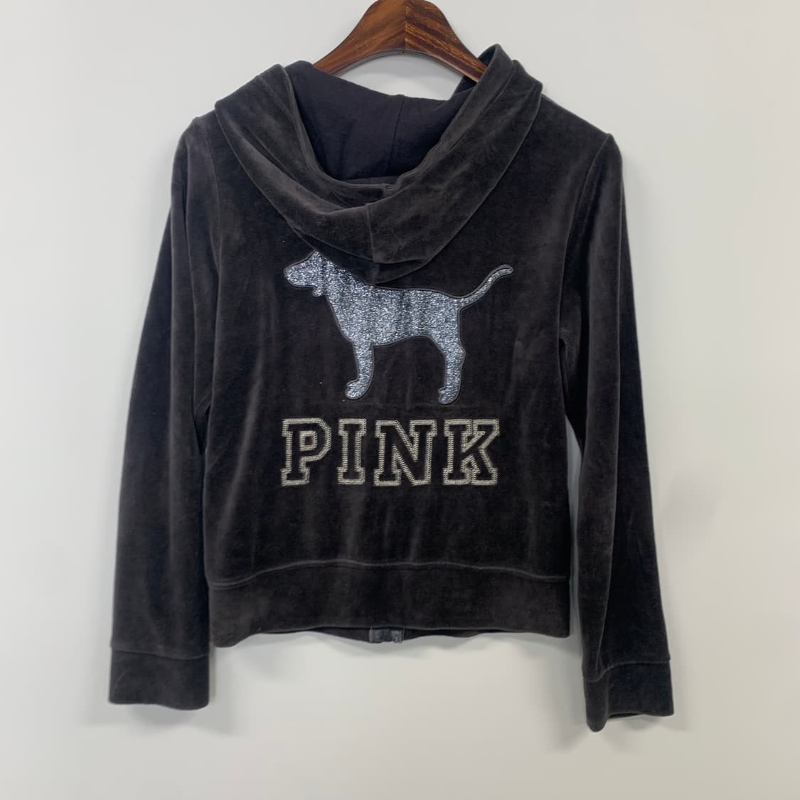 Pink 핑크 y2k 와투케 벨루어 후드집업  상품이미지4