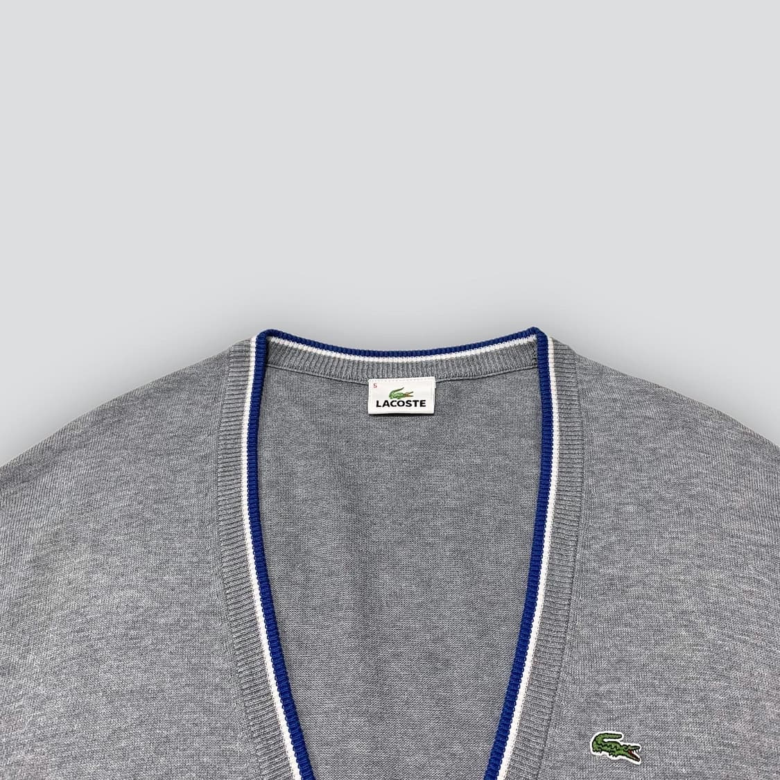 라코스테 그레이 가디건 상품이미지2