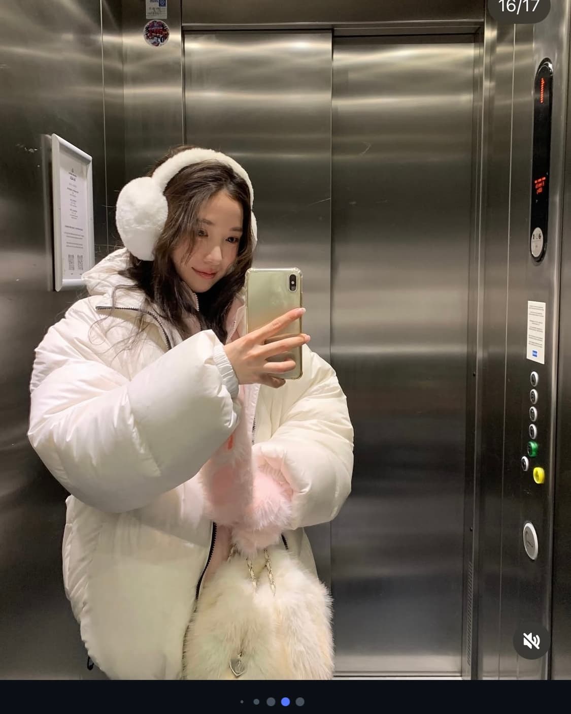 더바넷 리버시블 패딩 화이트 상품이미지6