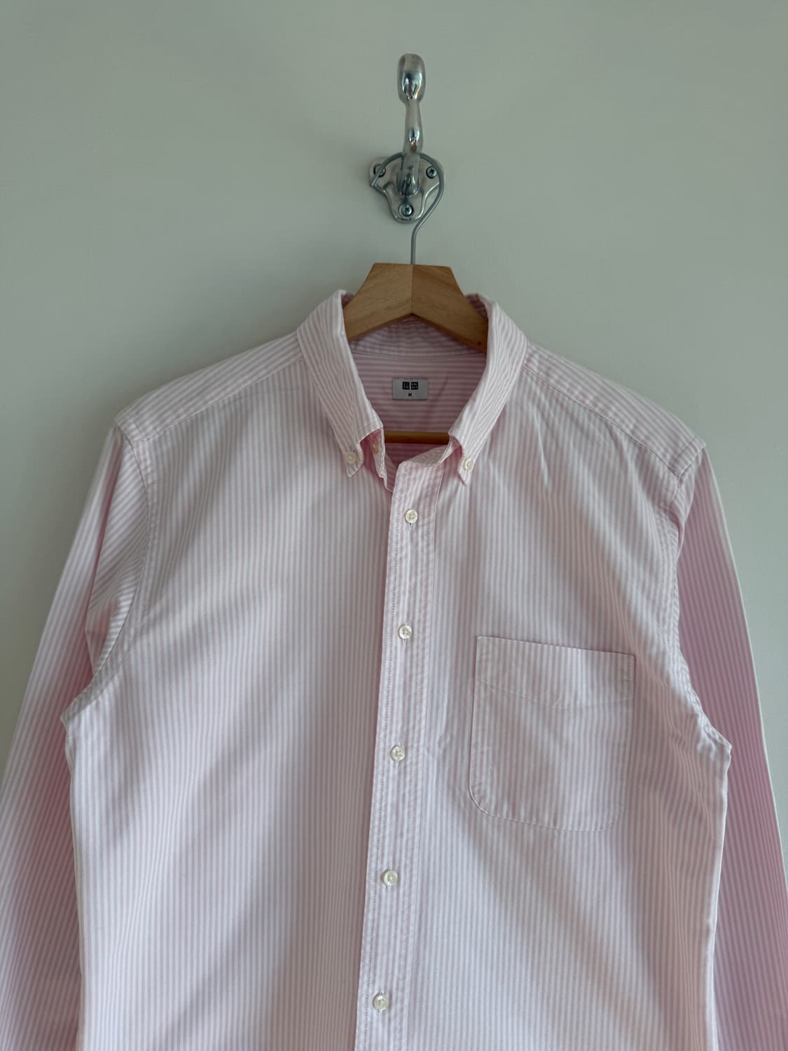 유니클로(UNIQLO) 핀스트라이프 옥스퍼드 셔츠 상품이미지2