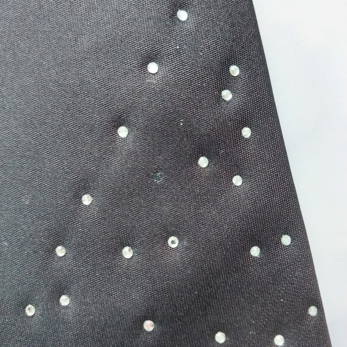 피에르 발망 실크 블랙 오너먼트 큐빅 넥타이 9.5cm A등급 K1578 상품이미지10