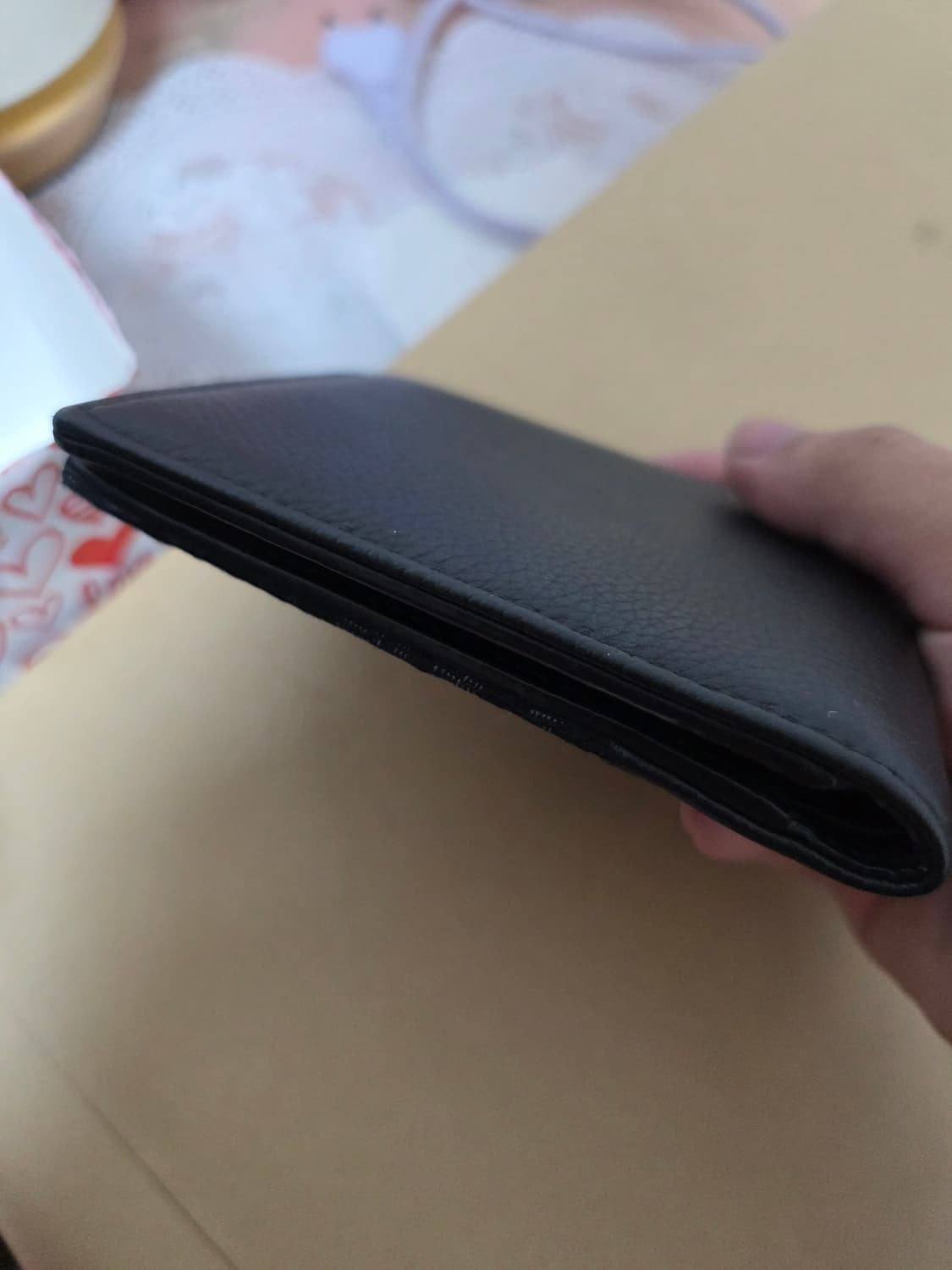 디올 오블리크 새들 반지갑 블랙 상품이미지3