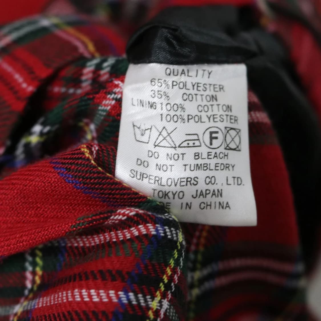 슈퍼러버즈 레드 체크 스컬 자수 롱 후드 60313 상품이미지9