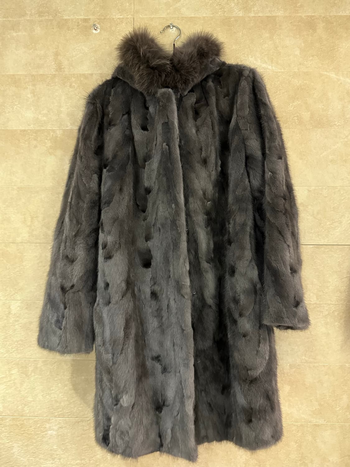 마리엘라로사티 그레이 밍크 코트 상품이미지3