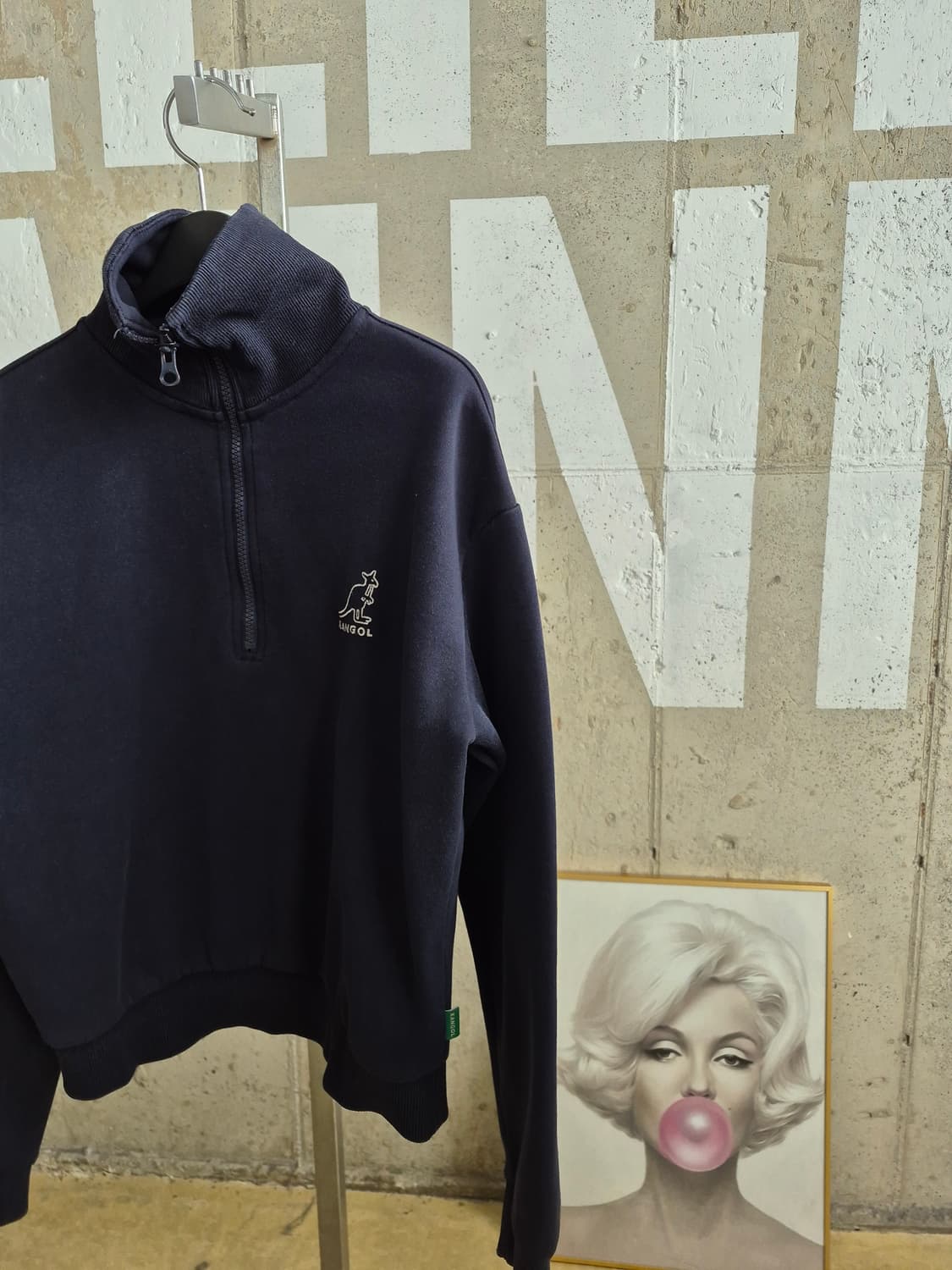 캉골 네이비 하프집업 맨투맨(TS2 상품이미지3