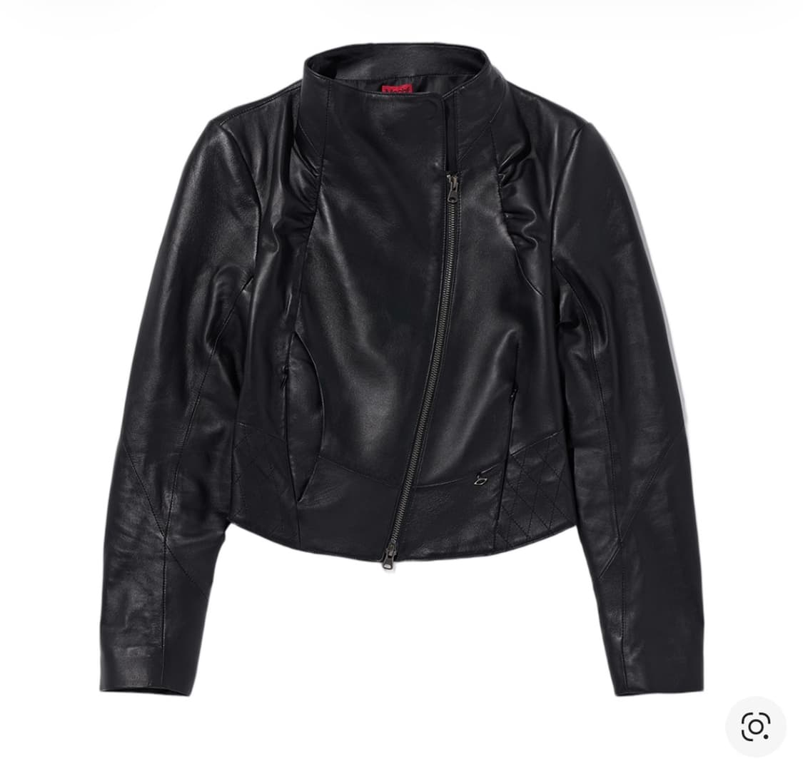 S) 미스치프 펠리스 레더 자켓 블랙 상품이미지1