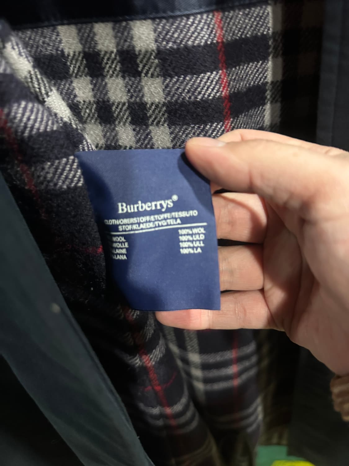 버버리 내피풀세트 개버딘 체크카라 트렌치코트100사이즈 상품이미지8