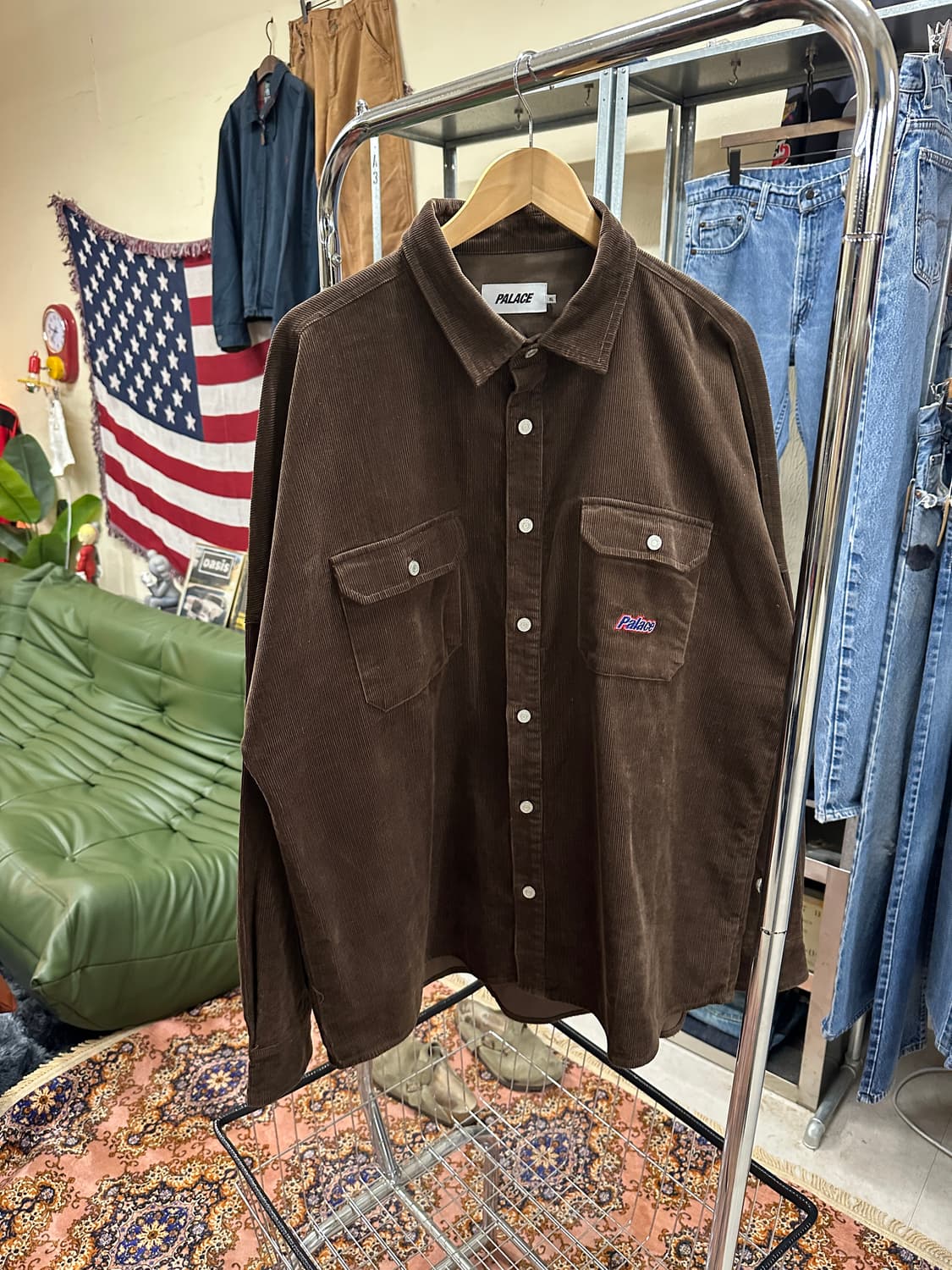 팔라스 드롭숄더 코듀로이 셔츠  상품이미지2